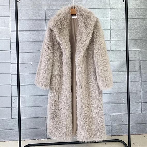 ジャケット・アウター ANDWANG <White mix fake fur coat> LONG White mix fake fur coat